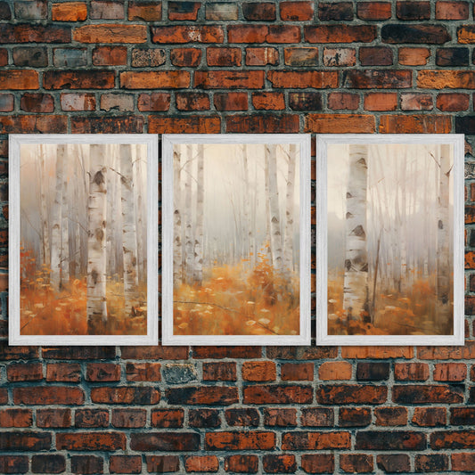 Forest Wall Art, Canvas Print, 3pc