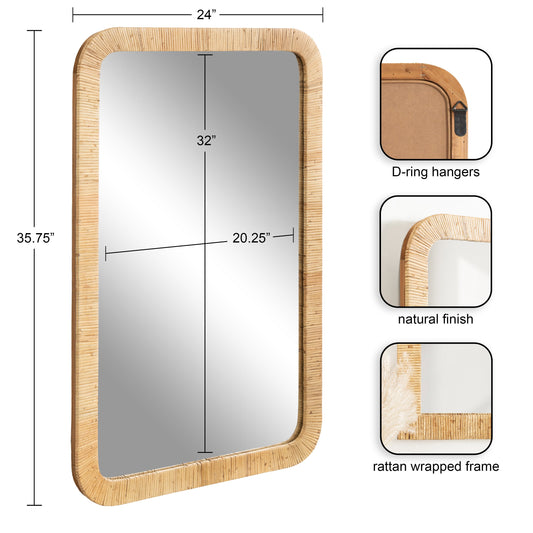 Rectangle Framed Wall Mirror