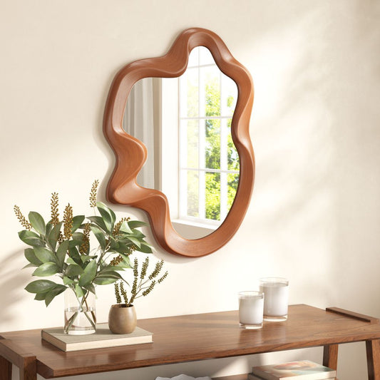 Organic Solid Wood Framed Wall Mirror