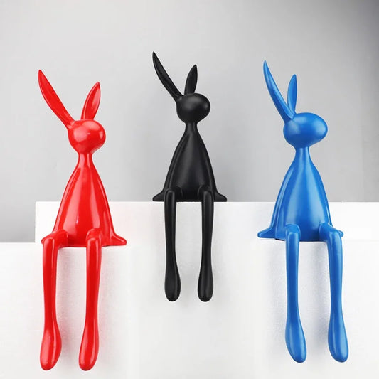 Abstract Resin Rabbit Statue
