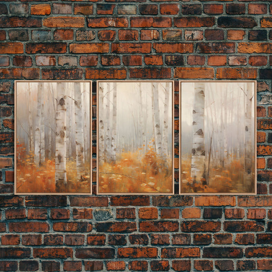 Forest Wall Art, Canvas Print, 3pc