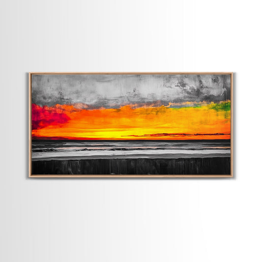 Coastal Sunset, Ocean Horizon
