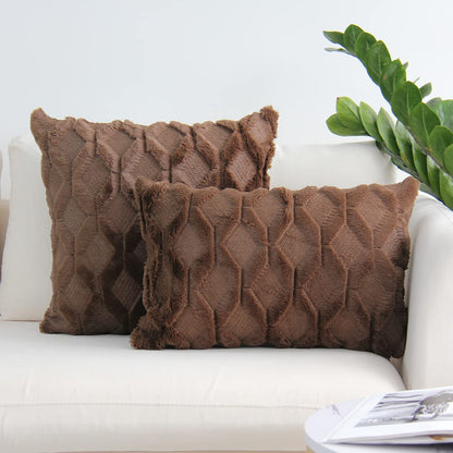2 Piece Throw Pillow Covers With Inserts