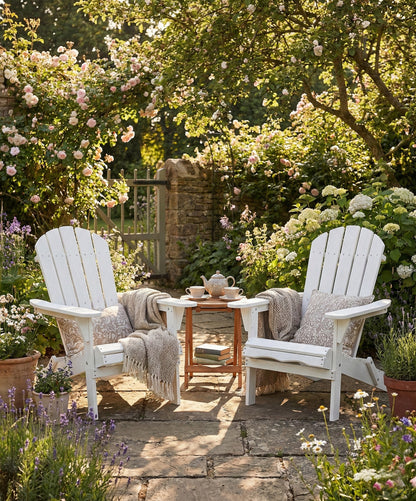 Wood Lounge Patio Chair for Garden Outdoor