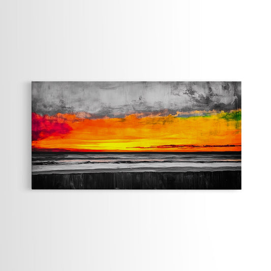 Coastal Sunset, Ocean Horizon