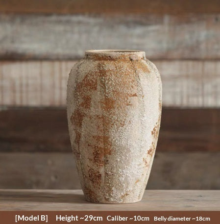 Chinese Wabi-Sabi Style Ceramic Vase