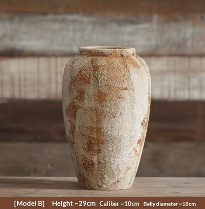 Chinese Wabi-Sabi Style Ceramic Vase