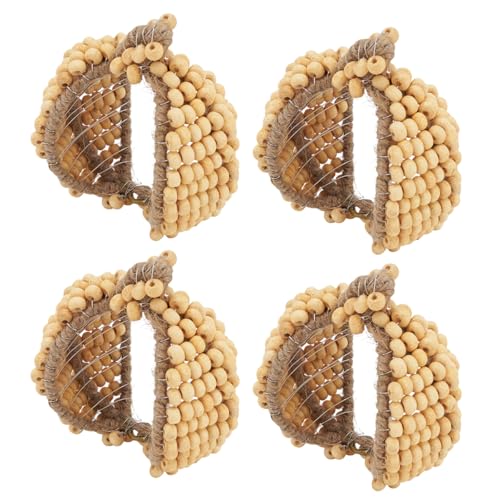 Beaded Pumpkin Shaped Napkin Rings