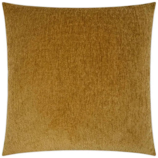 Cuddle Mustard Solid Yellow Large Throw Pillow Insert
