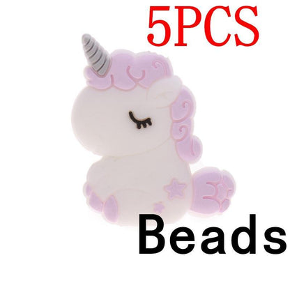 Silicone Unicorn Teether Beads