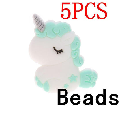Silicone Unicorn Teether Beads