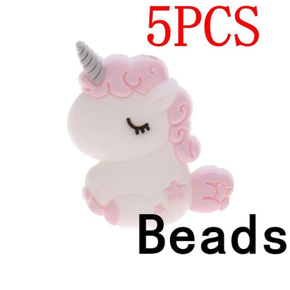 Silicone Unicorn Teether Beads