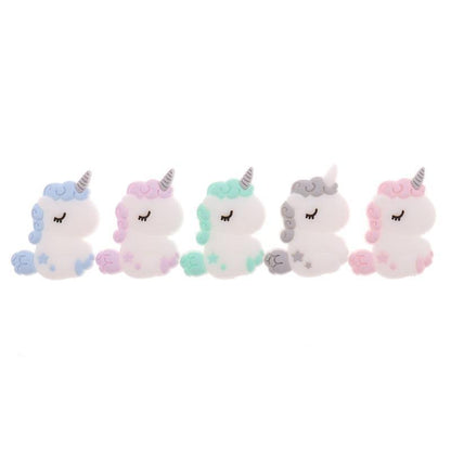 Silicone Unicorn Teether Beads