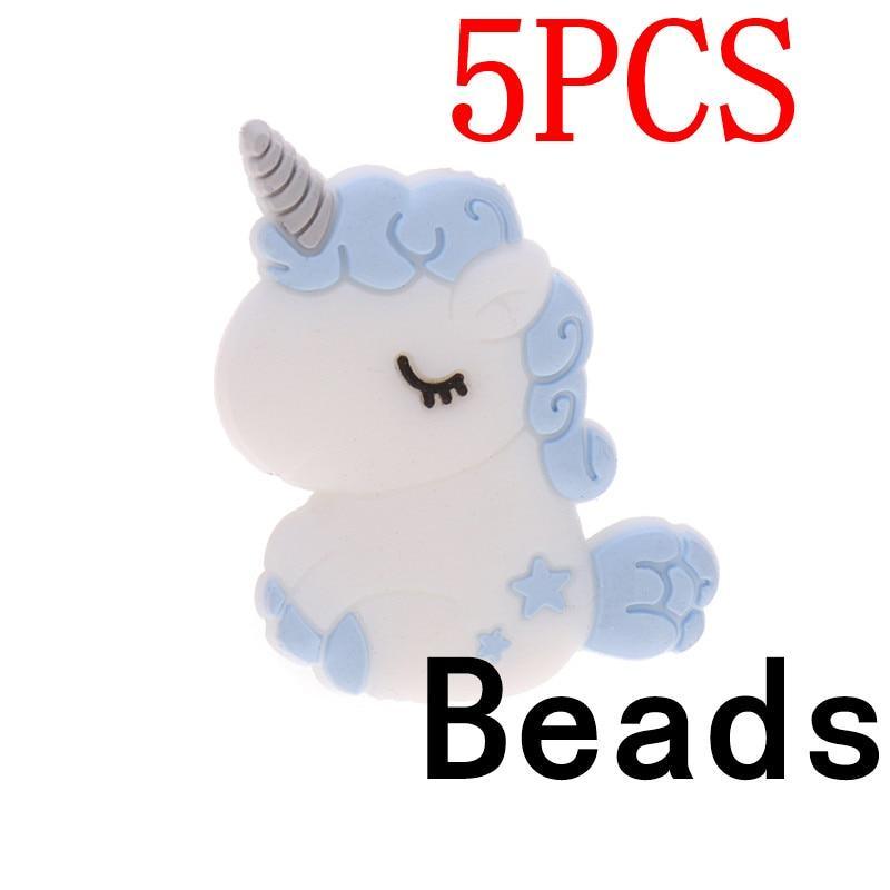 Silicone Unicorn Teether Beads