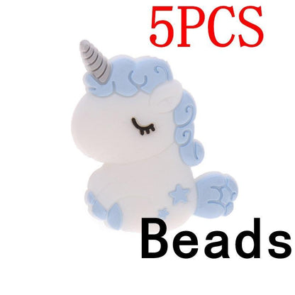Silicone Unicorn Teether Beads