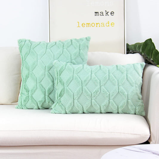 2 Piece Throw Pillow Covers With Inserts