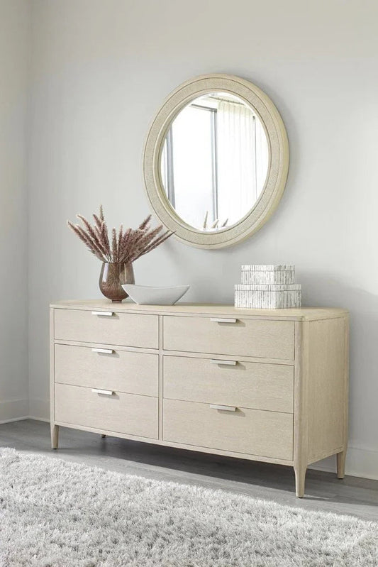 Woven Wood Framed Wall Mirror