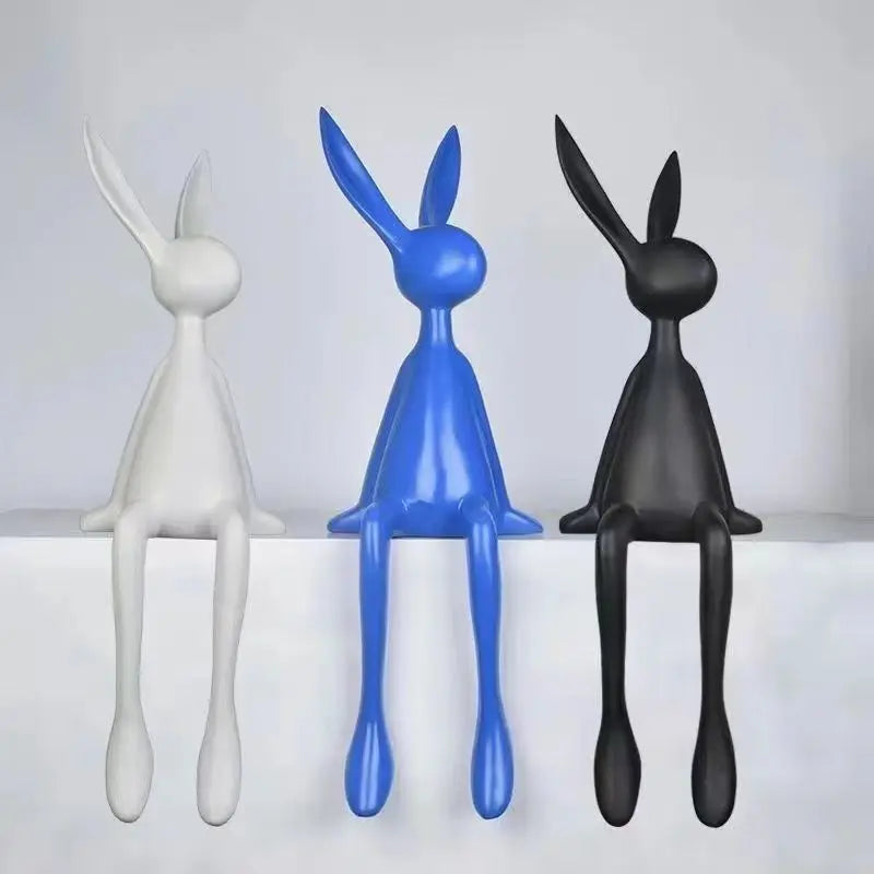 Abstract Resin Rabbit Statue