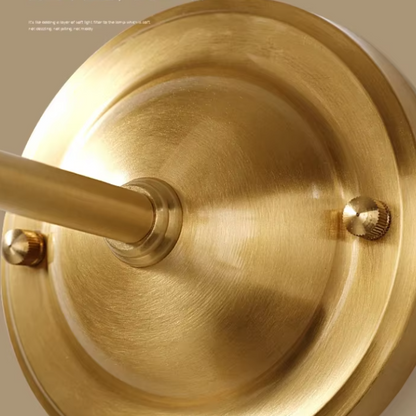 Modern Solid Copper & Acrylic Cylinder Wall Sconce