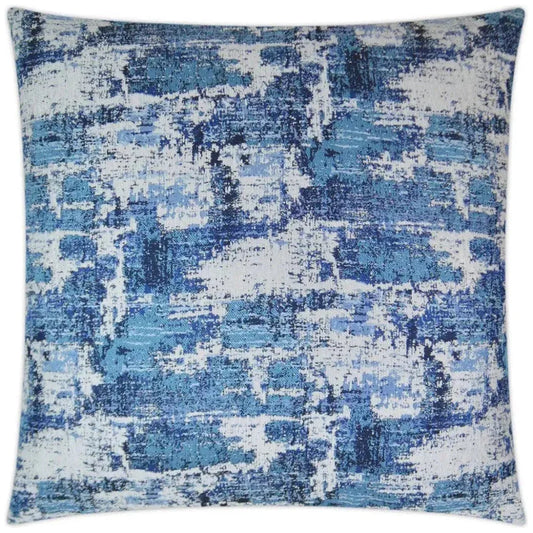 Textural Marine Blue Throw Pillow Insert