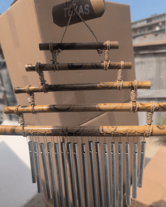 Bamboo with Metal Wind Chime
