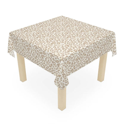 DipaliZ Leopard Print Tablecloth Beige Neutral Animal Print