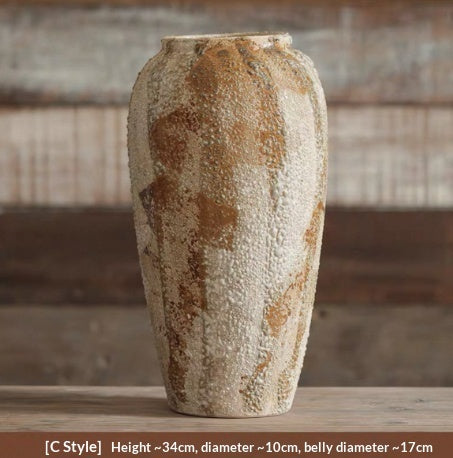 Chinese Wabi-Sabi Style Ceramic Vase