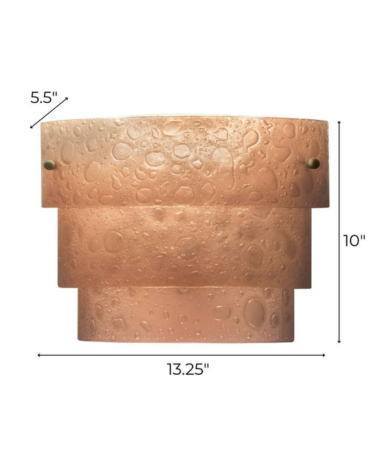 Wall Sconce 13"W Bronze Finish Light Fixture
