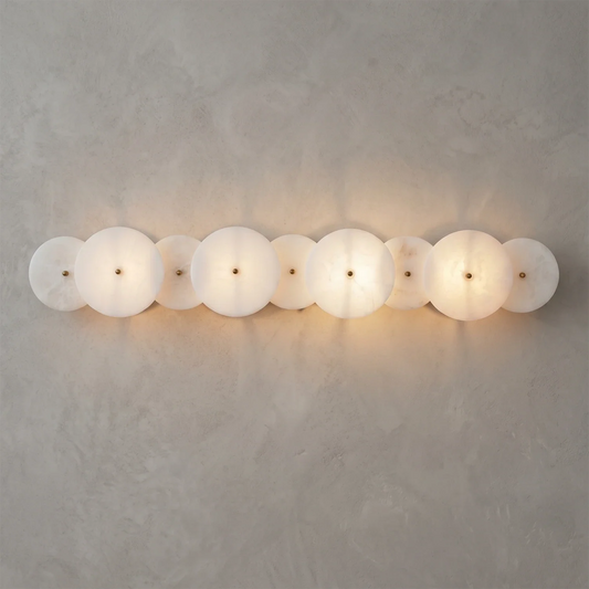 Round Alabaster Wall Sconce