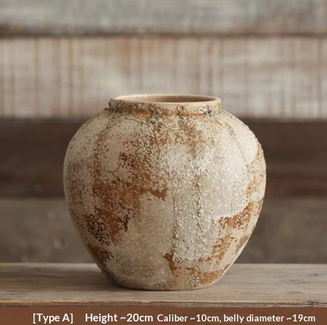 Chinese Wabi-Sabi Style Ceramic Vase