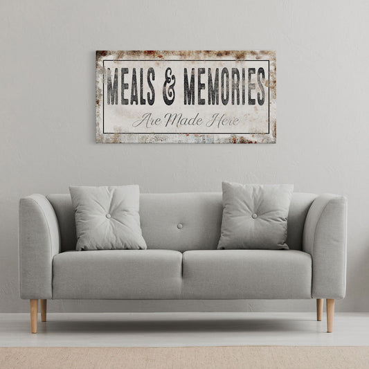 Meals & Memories Wall Sign