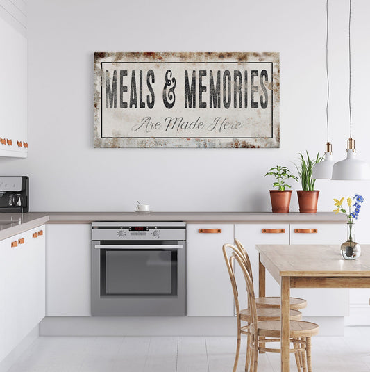Meals & Memories Wall Sign