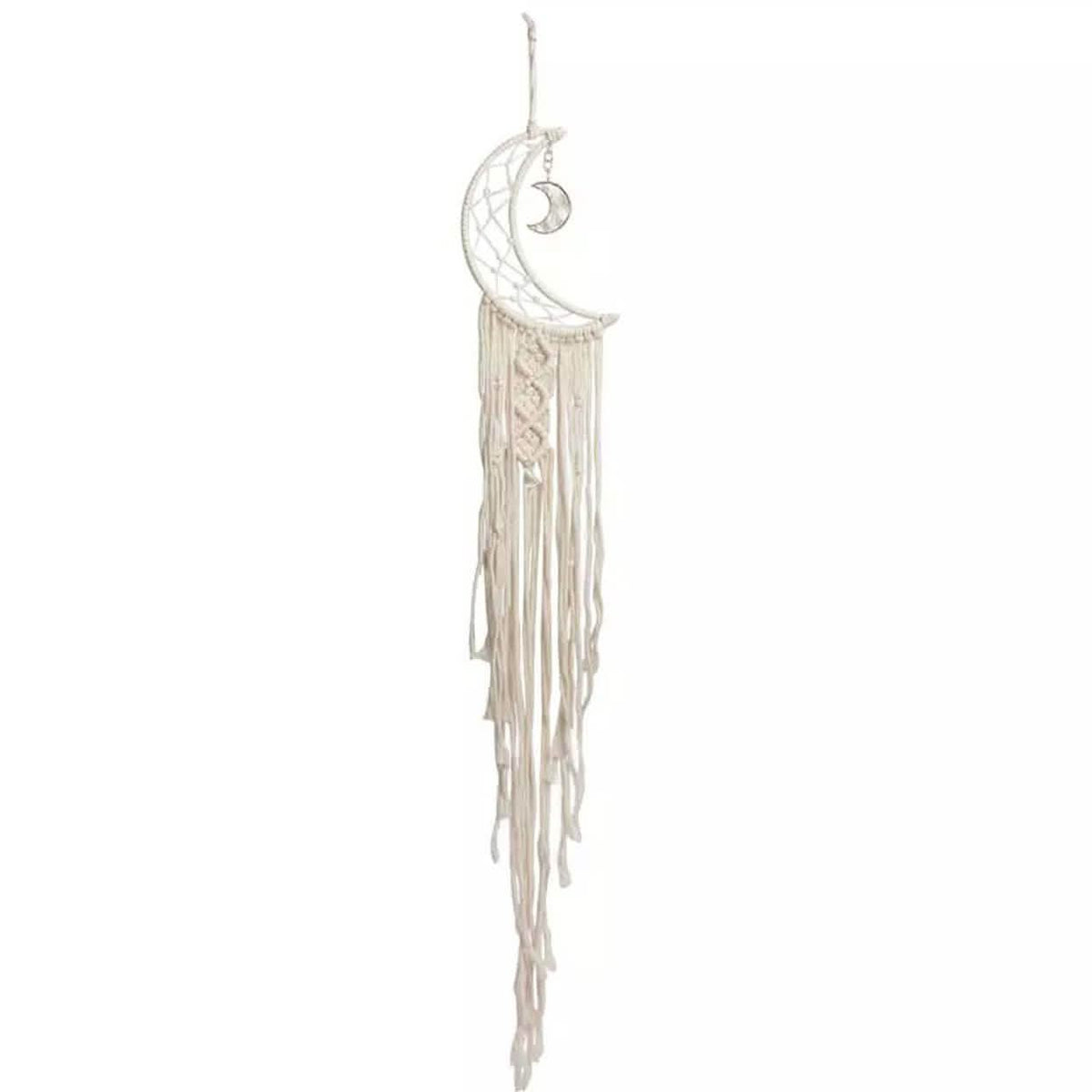 Macrame Woven Wall Hanging Boho Tapestry Moon Star Dreamcatcher Home Decor