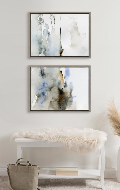 Sylvie Close Your Eyes and Remember 1 Framed Canvas by Maja Mitrovic of Makes My Day Happy