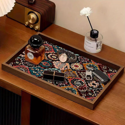 Tray - Vintage Wooden Square