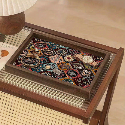 Tray - Vintage Wooden Square
