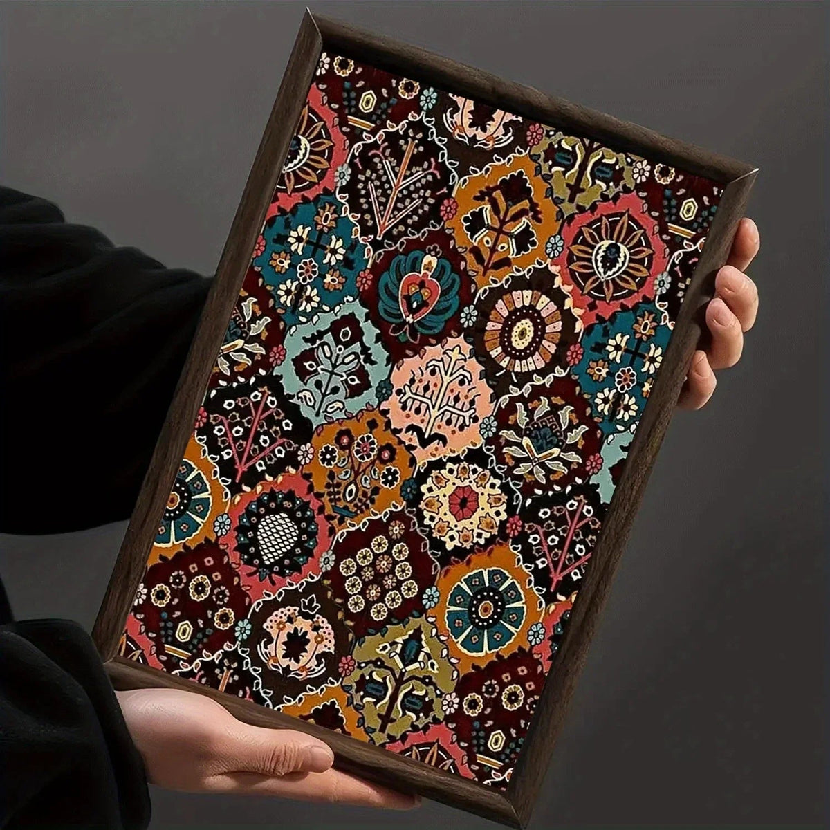 Tray - Vintage Wooden Square