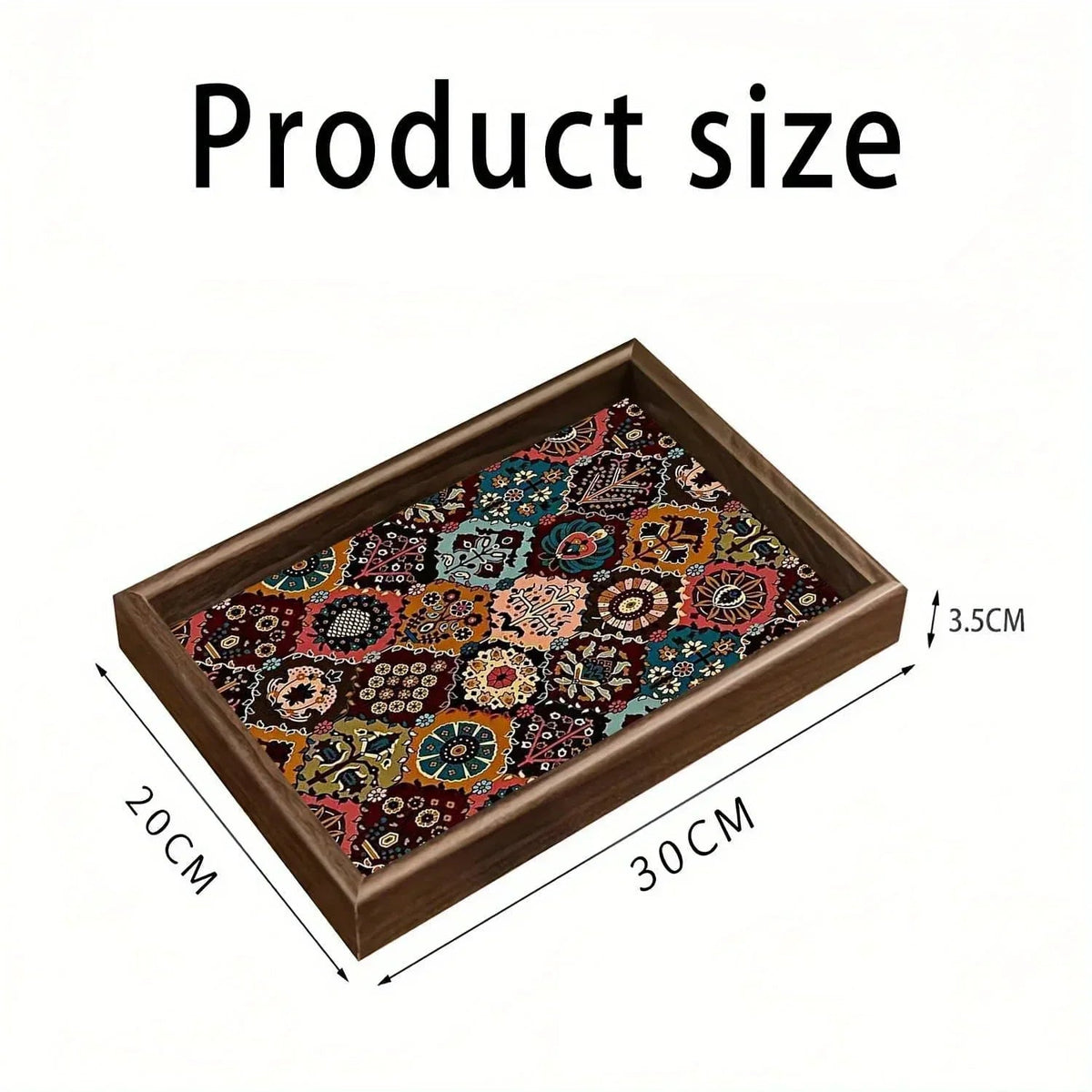Tray - Vintage Wooden Square